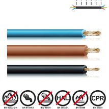 Fil de câblage 2,5mm marron euro/mts