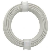 Donau Elektronik 105-5 Fil de câblage 1 x 0.20 mm² blanc 10 m W737191