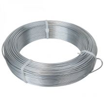 Fil de tension en acier galvanisé pour grillage ou autre - 50 m x 2.2mm ø - Gris Linxor