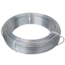 Fil de tension en acier galvanisé pour grillage ou autre - 50 m x 2.7mm ø - Gris Linxor