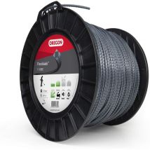 Hilo desbrozadora Cuadrado Flexi-blade Negro/Gris ø2.5mm/281m Oregon 111086E