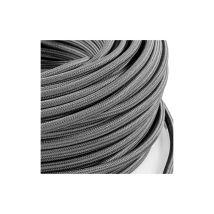 Fil électrique tissé gris vintage look retro en tissu au mètre