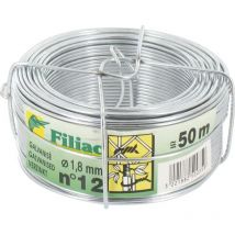 Fil galvanisé 1,8mm - 50m n°12 Filiac