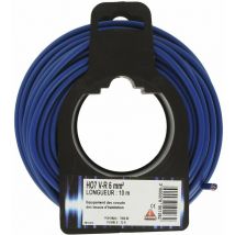 Fil électrique H07 v-r 6 mm² 10 bleu