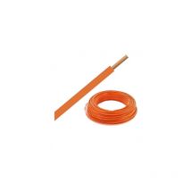 Fil Électrique 2,5mm2 Orange Rigide H07vu 100m
