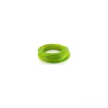 Fil Isolé Rigide - HO7VR 6mm2 - au rouleau de 100 mètres - Vert / Jaune - VR6V/J