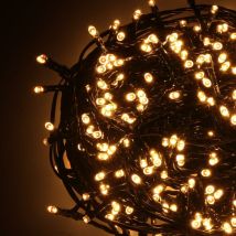 Vacchetti - Fil lumineux 1200 led blanc chaud avec contrôleur 63m