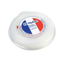 Fil nylon 1,2 mm x 15 m Rond Blanc Blister.