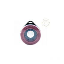 Fil nylon Alumade rouge 25 mt pour dA broussailleuse A section carrA e de 4,0 mm fabriquA e en Italie