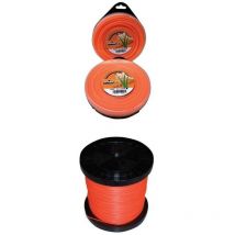 Blister de fil nylon professionnel pour de'broussailleuse section carre'e 3 mm x 45 mt