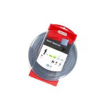 Fil nylon Oregon Nylium 4 mm x 22 m. Carré. Blister. Fil débroussailleuse