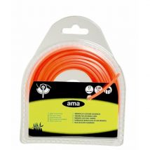Fil nylon section carrée 2 mm / 23 mt