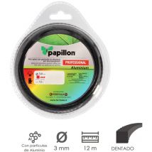 Papillon - Fil denté professionnel en nylon/aluminium ø 3,0 mm. Rouleau 12 mètres