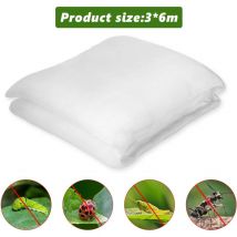 Filet Anti Insecte Potager 3 x 6 m, Filet Protection Potager, Filet Jardin Convient pour Protection Plantes Fleurs Légumes Fruits