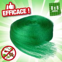 Filet anti-oiseaux Mono 8x8 m vert Nature