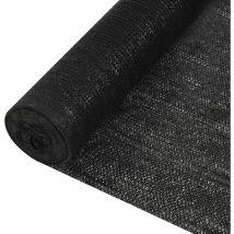 Filet brise-vue 3,6x10 m PEHD 150 g/m² noir