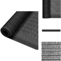 Filet brise-vue Anthracite 1,5x10 m pehd 75 g/m² - Filet Brise Vue - Intimité Jardin - Parasol Alternatif - Protection Solaire - Balcon