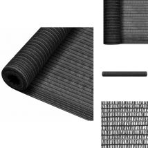 Filet brise-vue Anthracite 1x25 m pehd 150 g/m² - Filet Brise Vue - Parasol - Voile D'ombrage - Intimité Jardin - Protection Solaire