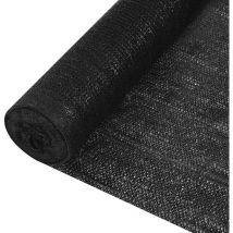 Filet brise-vue Noir 1,5x10 m pehd 150 g/m²