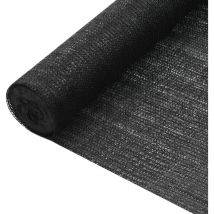 Filet brise-vue noir 1,5x10 m pehd 75 g/m²