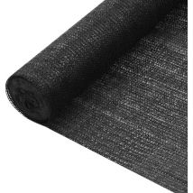 Filet brise-vue Noir 1,5x25 m pehd 75 g/m²
