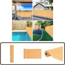 Filet brise-vue sable 2x10 m pehd 75 g/m² - Filet Brise Vue - Écran Solaire - Intimité Jardin - Voile D'ombrage - Parasol