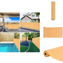 Filet brise-vue sable 2x10 m pehd 75 g/m² - Filet Brise Vue - Écran Solaire - Intimité Jardin - Voile D'ombrage - Parasol