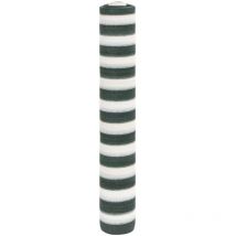 Filet brise-vue vert et blanc 1,5x25 m pehd 75 g/m²
