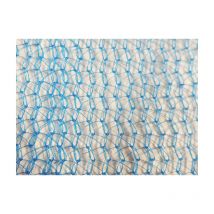 Filet échafaudage 72g/m² - Mailles triangulaires - Chantier de moyenne durée Bleu 3.07m x 50m