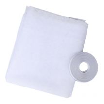 Moustiquaire fenetre-Filet d'écran anti-moustique auto-adhésif écran de cryptage bricolage Velcro, 130cm 150cm,Blanc