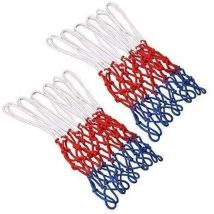 Basetbl - Filet de basket professionnel 2 pièces, filet de remplacement de basket-ball, filet pour panier de basket, panier de basket, 3 couleurs,