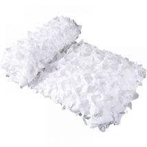 Cyslmuk - Filet de Camouflage Blanc Voile d'ombrage rectangulaire design ombrière camouflage 3x4 m blanc