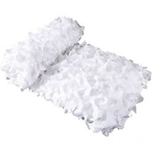 Filet de Camouflage Blanc Voile d'ombrage rectangulaire design ombrière camouflage 3x4 m blanc