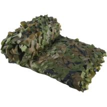 Litreve – Voile D'Ombrage Rectangulaire 3x4 M Camouflage Vert – Protection Solaire Légère – Idéal Pour Terrasses Et Événements Extérieurs