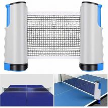 Filet de Ping Pong, Filet de Tennis de Table Rétractable Ping Pang Net Table Tennis Net Réglable Portable pour Intérieur et Extérieur, Gris,y