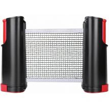 Tuserxln - Filet de ping-pong rétractable avec support, parfait pour une table de ping-pong,