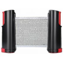 Filet de ping-pong rétractable, support de filet de tennis de table portable, parfait pour la table de ping-pong, le bureau, la cuisine ou la table à