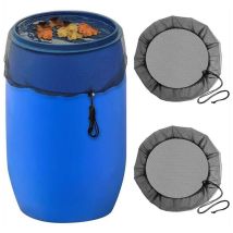 Filet de Pluie, Housse de Pluie Ronde de 80 cm, Filet de Pluie avec Cordon de Serrage, Filet de Pluie Réglable 2PCS
