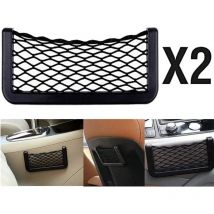 Filet de poche pour organisateur,universel pour siège de voiture, rangement arrière, sac en filet, sac à cordes, organisateur de poche en maille,