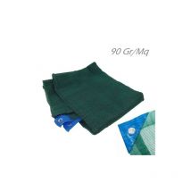 Filet de re'colte d'olives Pugliese Antispine 6x8 mt en monofilament de polye'thyle'ne stabilise' aux rayons uv 90 gr / mq avec ouverture Verde 6 x 8
