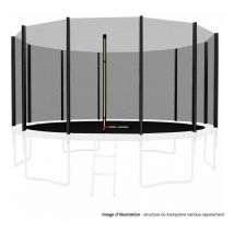 Kaia Sports - Filet de sécurité extérieur Universel pour trampoline - avec bouchons hauts de perches : ø 13Ft, 12 Perches