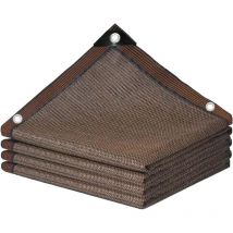 Jn.songs - Filet d'Ombrage de Jardin Couverture d'Ombrage Extérieure pour Pergola Terrasse Plantes Serre Poulailler Brun Foncé - 2x3M