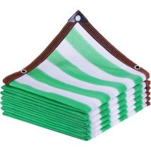 Garten Schattierungsnetz, Schattennetz mit Ösen für Pergola, Terrasse, Pflanzen, Gewächshaus, Hühnerstall, Grün - 2x4m