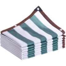 Jn.songs - Filet d'Ombrage de Jardin Couverture d'Ombrage Extérieure pour Pergola Terrasse Plantes Serre Poulailler Vert Clair Blanc - 3x6M