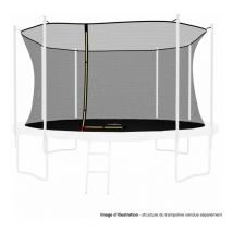Jump4fun - Filet intérieur de sécurité pour trampoline : ø 13Ft, 8 Perches