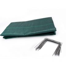 Maillestore - Kit : Toile de paillage 100g/m² verte + agrafes 100g/m² 1,05m x 10m Vert