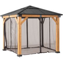 Filet pour gazebo en cèdre - 273cm x 273cm