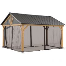 Filet pour gazebo en cèdre - 336cm x 400cm