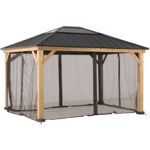 Filet pour gazebo en cèdre - 393cm x 452cm