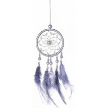 Accrocher Le Filet Dreamcatcher Dentelle Plume Filet Décoration Pendentif Attrape-Rêves Magnifique Décoration Suspendue De Style Bohème Gris Parfait